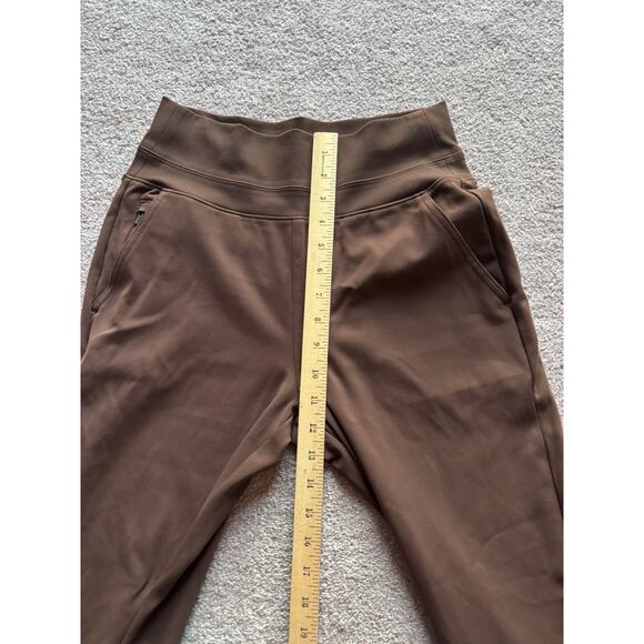 Athleta Venice Flare Pant Chocolate Brown XS Yoga Athleisure Split Leg - Picture 7 of 9